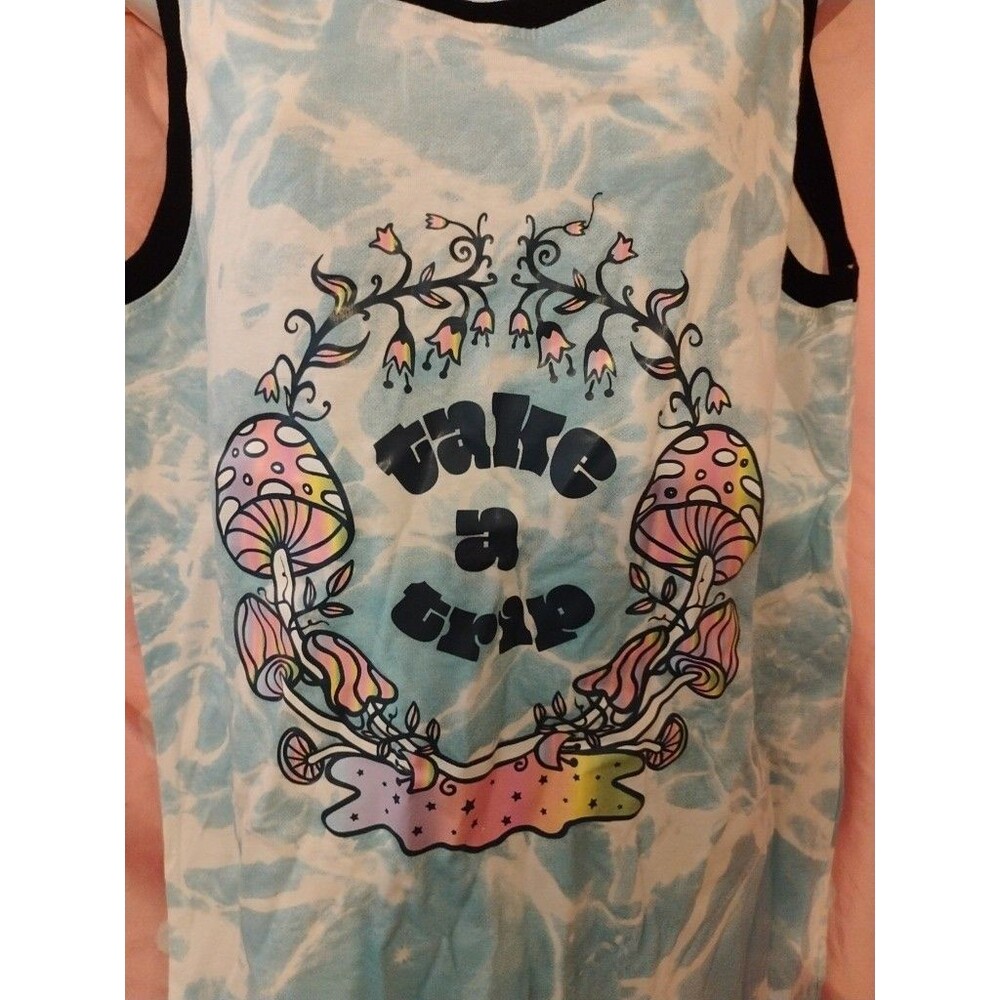 (#2) Mens Tank Top Original Gravity Tye Dye Mens Sz Med Take A Trip Used